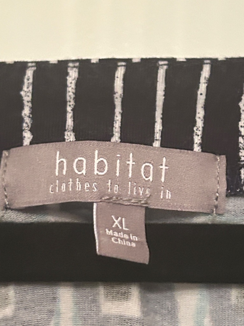 Habitat CORE TRAVEL CUBISM TUNIC XL Navy Geometric Square Career Relaxed Artsy - Picture 8 of 16